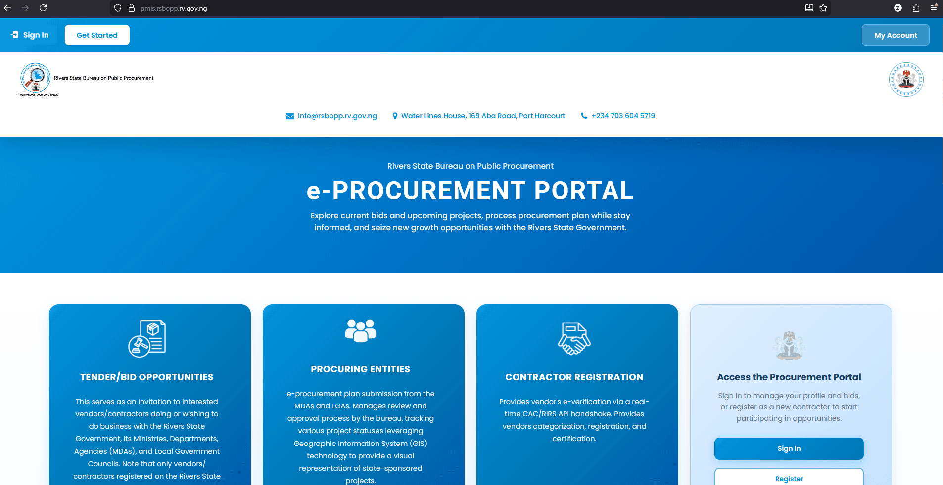 E-Procurement Screenshot 1
